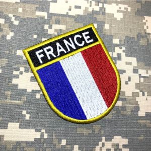 BP0031ET01 França Bandeira Bordada Patch Termo Adesivo