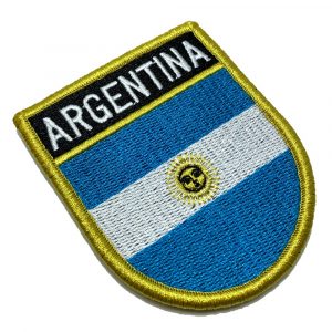 BP0032EV01 Bandeira Argentina Patch Bordado Fecho Contato