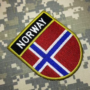 BP0054ET01 Bandeira Noruega Patch Bordado Termo Adesivo