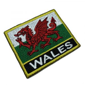 BP0190NT01 Bandeira País de Gales Bordado Termo Adesivo