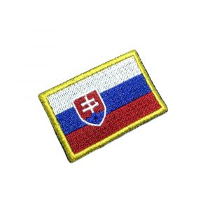 BP0197T 11 Bandeira Eslováquia Patch Bordada Termo Adesivo
