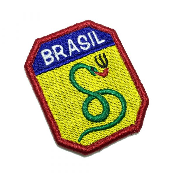 M0022V 01 FEB Cobra Belicosa Vai Fumar Bordado fecho de contato