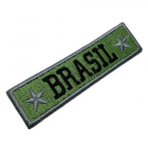 M0129T03 Brasil Militar Patch Bordado Termo Adesivo