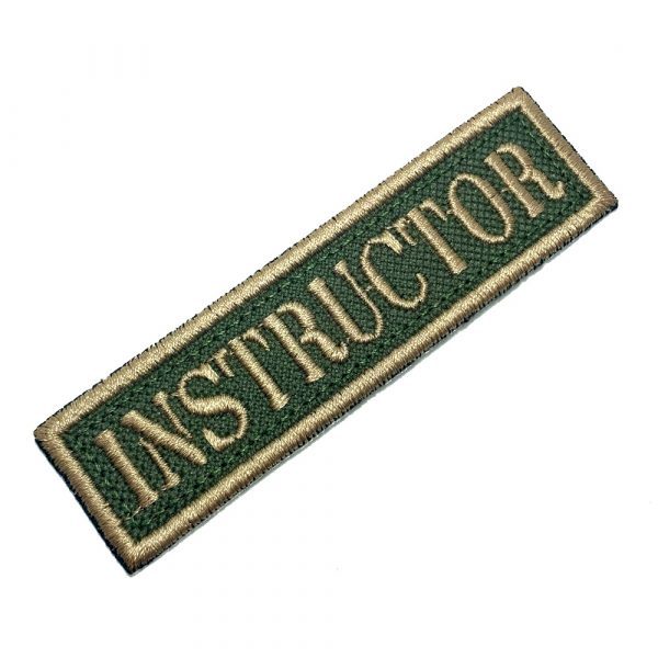 M0144T03 Instructor Patch Bordado Termo Adesivo