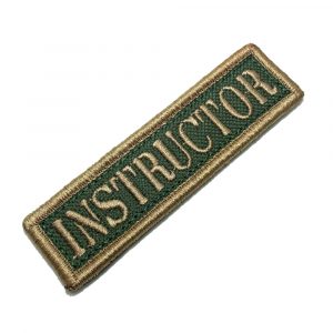 M0144V03 Instructor Patch Bordado Fecho Contato