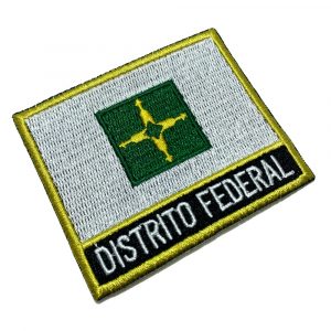 BE0154NT01 Bandeira Distrito Federal Bordado Termo Adesivo