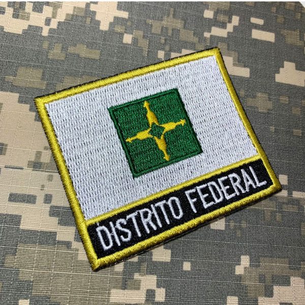 BE0154NT01 Bandeira Distrito Federal Bordado Termo Adesivo - Imagem 2