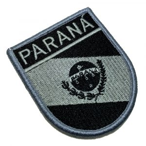 BE0174EV02 Bandeira Paraná Patch Bordado Fecho Contato