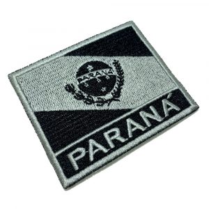 BE0174NT02 Bandeira Paraná Patch Bordado Termo Adesivo