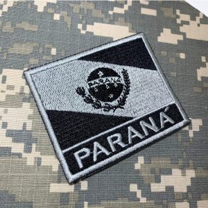 BE0174NT02 Bandeira Paraná Patch Bordado Termo Adesivo