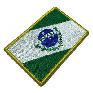 BE0174V21 Bandeira Paraná Patch Bordado Fecho Contato