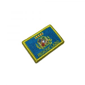 BE0227V11 Bandeira Lazio Region Patch Bordado Fecho Contato