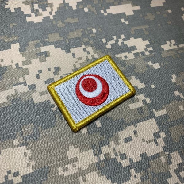 BE0414V11 Bandeira Okinawa Patch Bordado Fecho Contato - Imagem 2