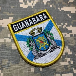 BE0417EV01 Bandeira Guanabara Patch Bordado Fecho Contato
