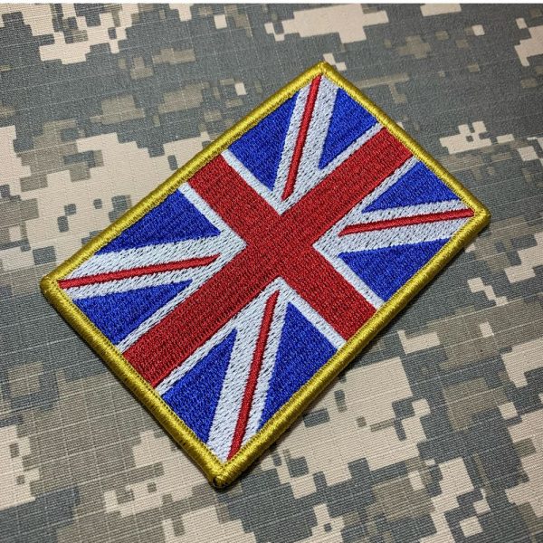 BP0001V21 Bandeira Reino Unido Patch Bordado Fecho Contato - Imagem 2