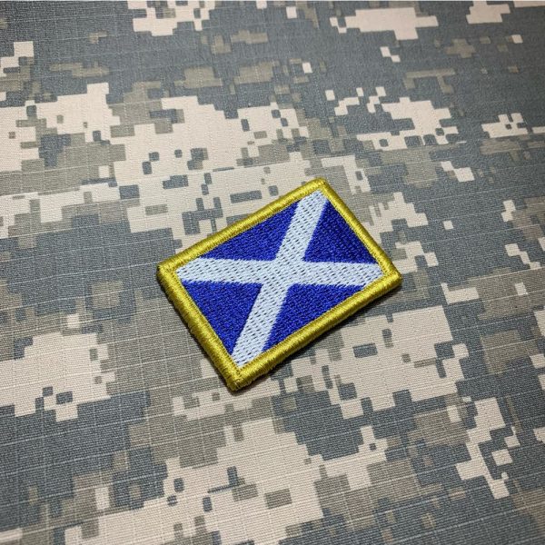 BP0004V11 Bandeira Escócia Patch Bordado Fecho Contato - Imagem 2
