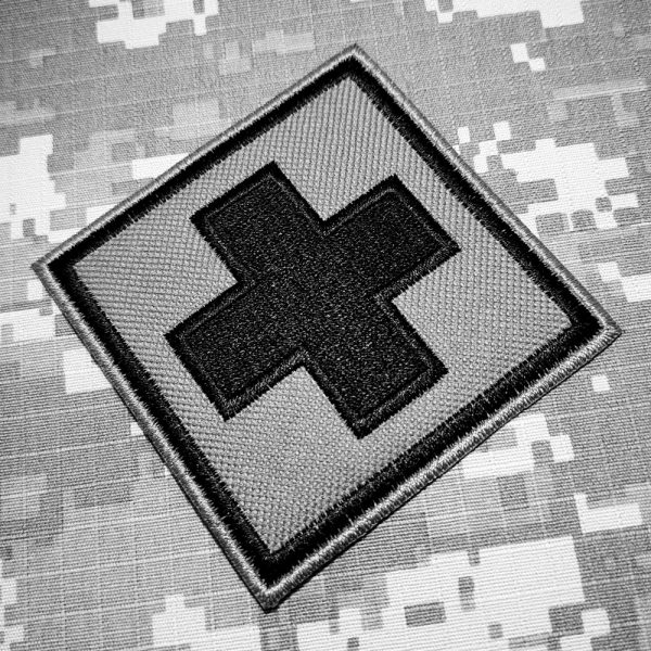 M0049T02 Cruz Vermelha Patch Bordado Termo Adesivo Costura - Imagem 2