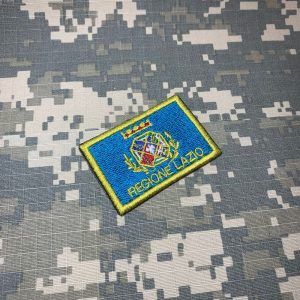 BE0227T11 Bandeira Lazio Region Patch Bordado Termo Adesivo