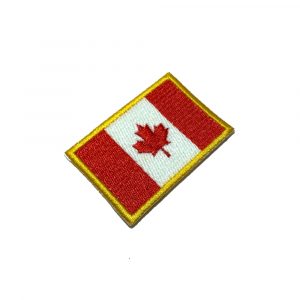 BP0002T11 Bandeira Canadá Patch Bordado Termo Adesivo