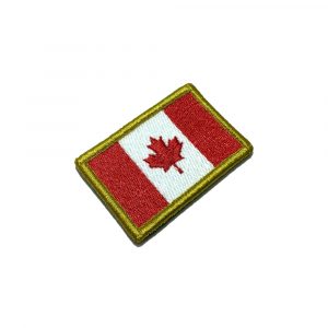 BP0002V11 Bandeira Canadá Patch Bordado Fecho Contato