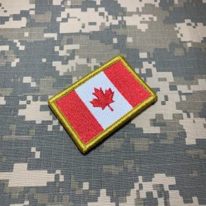 BP0002V11 Bandeira Canadá Patch Bordado Fecho Contato
