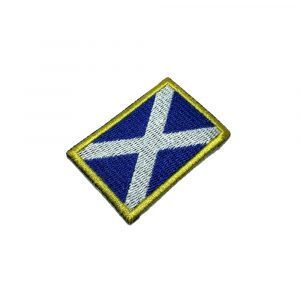 BP0004T11 Bandeira Escócia Patch Bordado Termo Adesivo