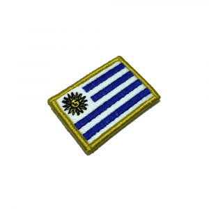 BP0023V11 Bandeira Uruguai Patch Bordado Fecho Contato