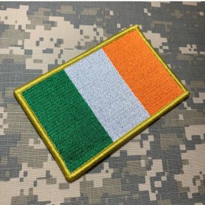 BP0059V21 Bandeira Irlanda Patch Bordado Fecho Contato