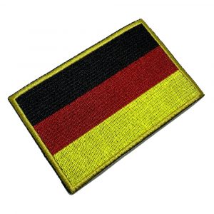 BP0081T21 Bandeira Alemanha Patch Bordado Termo Adesivo