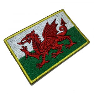 BP0190T21 Bandeira Pais de Gales Patch Bordado Termo Adesivo