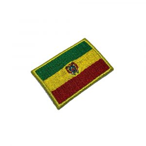 BP0029T11 Bandeira Bolívia Patch Bordado Termo Adesivo