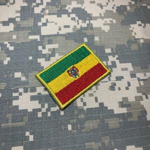 BP0029T11 Bandeira Bolívia Patch Bordado Termo Adesivo