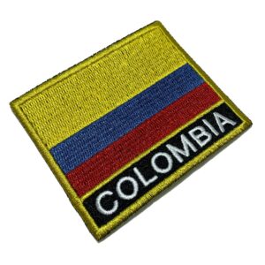 BP0049NT01 Bandeira Colômbia Patch Bordado Termo Adesivo