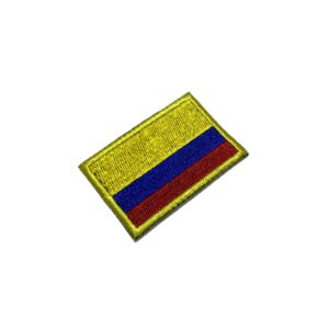 BP0049T11 Bandeira Colômbia Patch Bordado Termo Adesivo