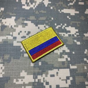 BP0049T11 Bandeira Colômbia Patch Bordado Termo Adesivo