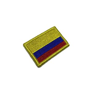 BP0049V11 Bandeira Colômbia Patch Bordado Fecho Contato