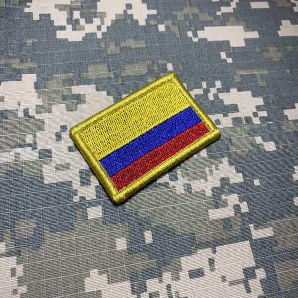 BP0049V11 Bandeira Colômbia Patch Bordado Fecho Contato - Imagem 2