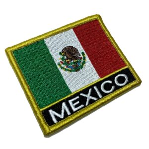 BP0050NV01 Bandeira México Patch Bordado Fecho Contato