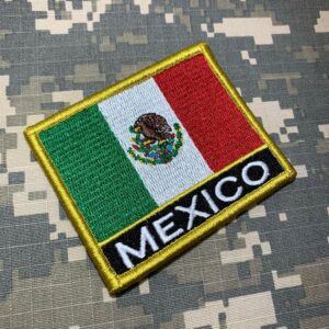 BP0050NV01 Bandeira México Patch Bordado Fecho Contato