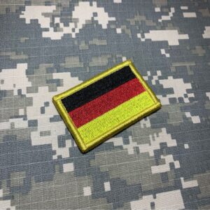 BP0081V11 Bandeira Alemanha Patch Bordado Fecho Contato