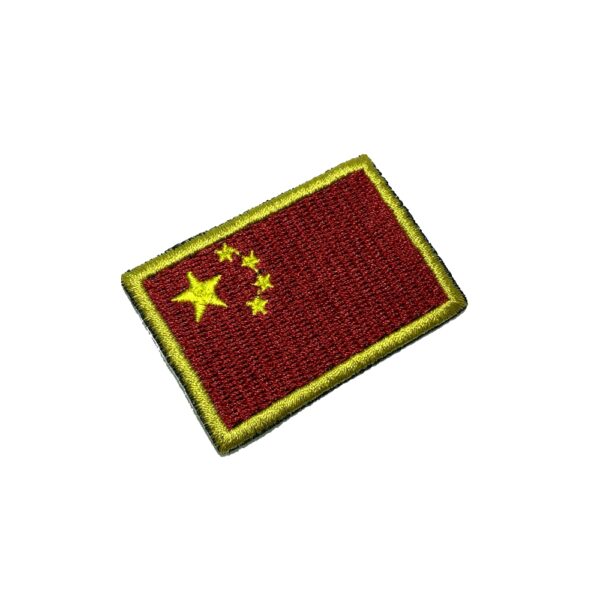 BP0195T11 Bandeira China Patch Bordado Termo Adesivo
