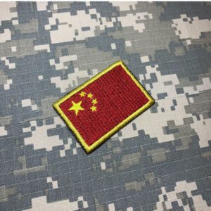 BP0195T11 Bandeira China Patch Bordado Termo Adesivo