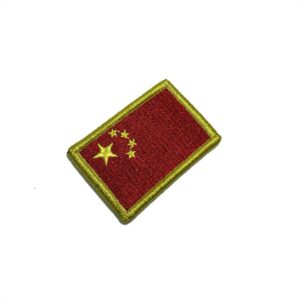 BP0195V11 Bandeira China Patch Bordado Fecho Contato Gancho