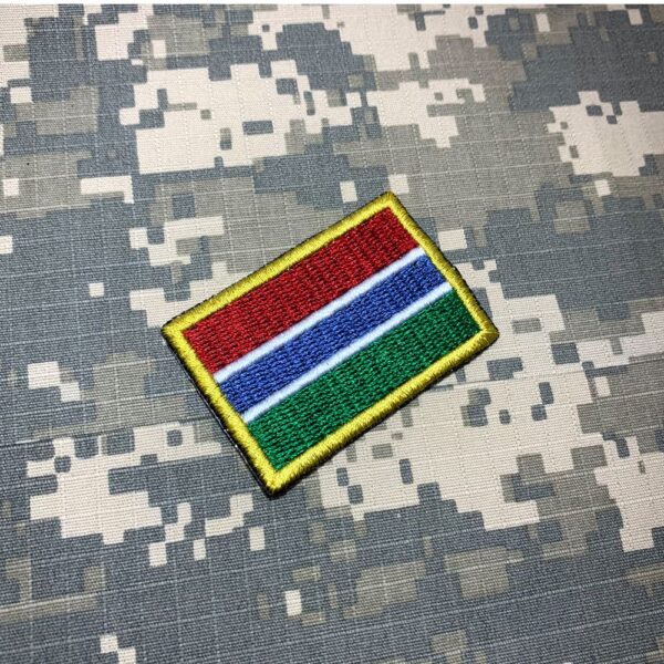 BP0196T11 Bandeira Gambia Patch Bordado Termo Adesivo - Imagem 2