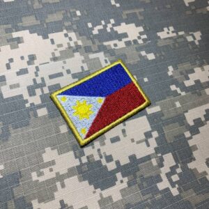 BP0218T11 Bandeira Filipinas Patch Bordado Termo Adesivo