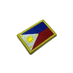 BP0218V11 Bandeira Filipinas Patch Bordado Fecho Contato