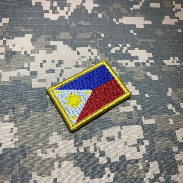 BP0218V11 Bandeira Filipinas Patch Bordado Fecho Contato - Imagem 2