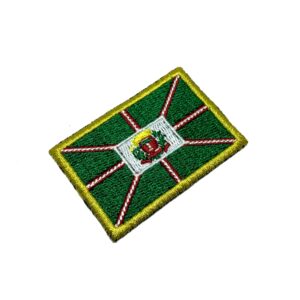 BC0001T11 Bandeira Curitiba Patch Bordado Termo Adesivo