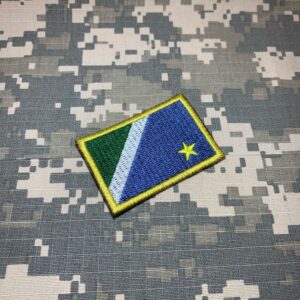 BE0011T11 Bandeira Mato Grosso Patch Bordado Termo Adesivo