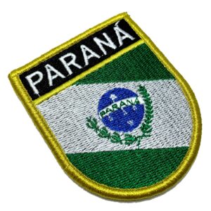 BE0174EV01 Bandeira Paraná Patch Bordado Fecho Contato